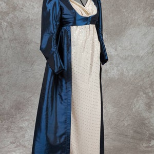 Open Robe Georgian Empire Dress 1795-1807, custom made