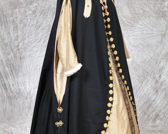 Elizabethan Dress 16th-17th century, custom sized.
