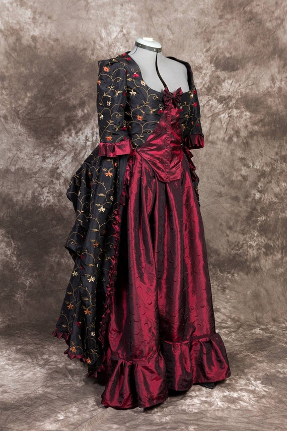 Robe L'anglaise Polonaise Rococo Dress Custom Sized | Etsy