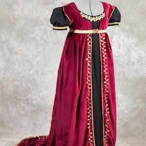 Regency Court Ball Dress Set 1790-1805,  custom made