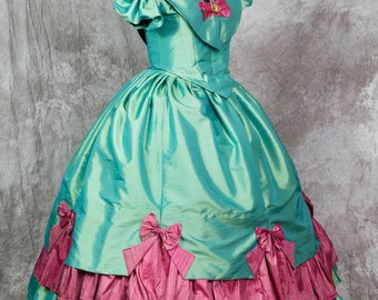 Crinoline Sissi Ball Civil War Dress, Custom Size