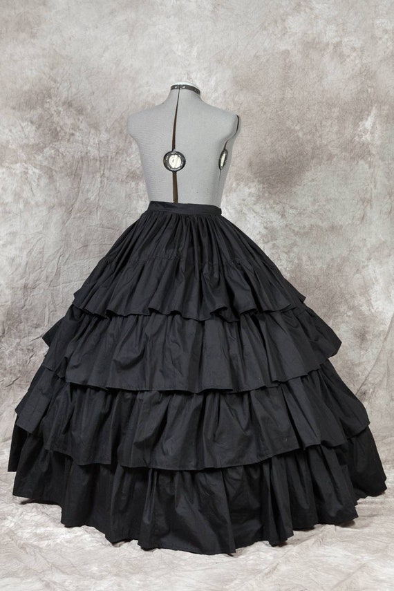 MYAYD Women's Crinoline Bustle Cage Pannier Hoop Skirt Back Petticoat Skirt  Victorian Vintage Rococo Ball Gown Slip Underskirt at Amazon Women's  Clothing store