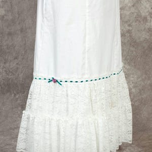 Edwardian Cotton Petticoat: Custom Lace Underskirt, 1910s Style