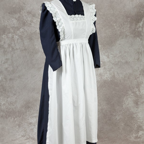 Uniforme de enfermera vestido de criada victoriana, tamaño personalizado