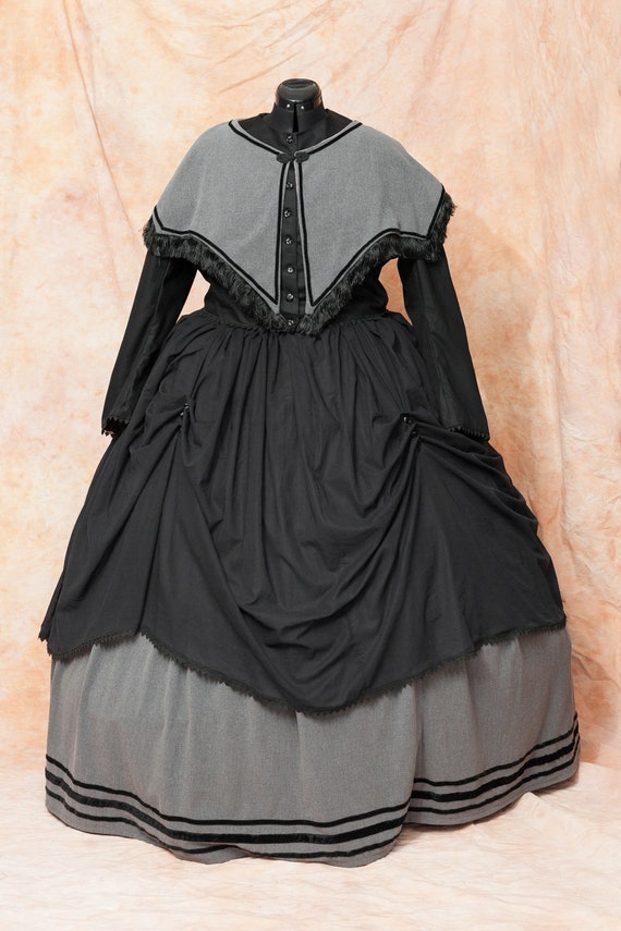 Vestido victoriano de la Guerra Civil de Crinolina talla - Etsy España Vestido victoriano de la Guerra Civil de Crinolina talla - Etsy España