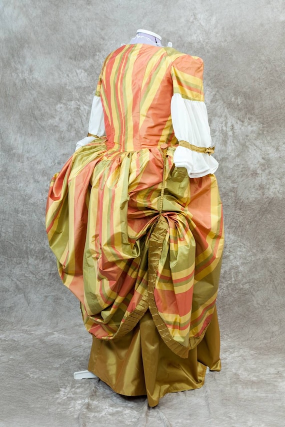 Robe a la Polonaise Rococo Dress Silk Custom Sized