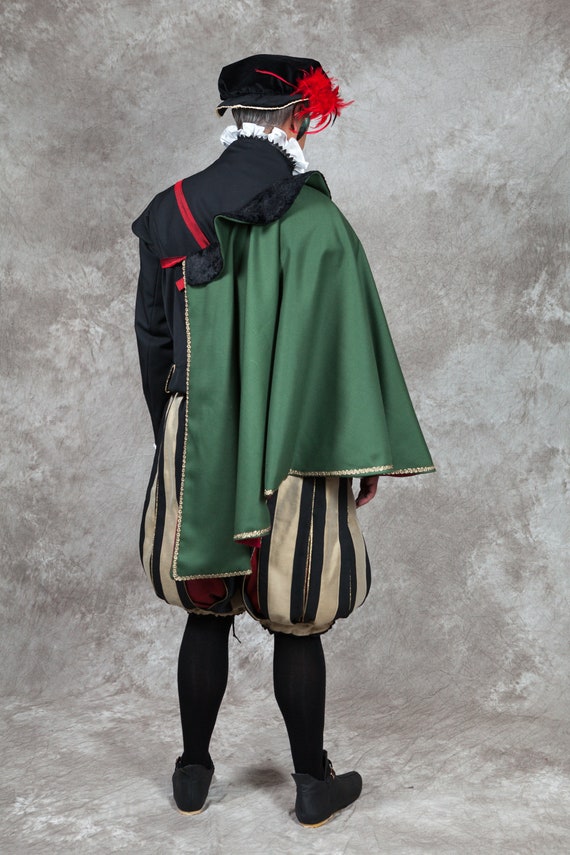 Tudor Elizabethan 16-17th Century Gentleman's Circle Coat, Custom