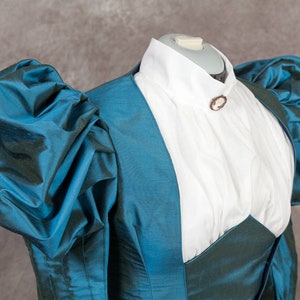 Victorian taffeta or silk dress, custom sized