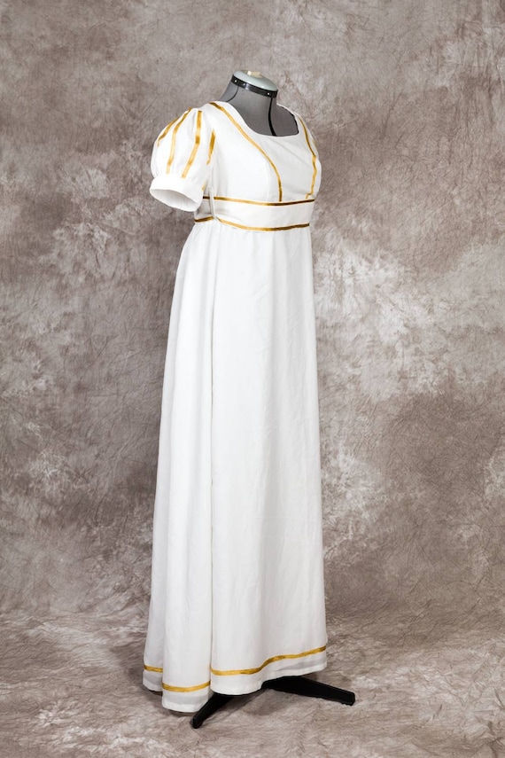Regency Ball Dress Jane Austen 1815-1825, custom made Regency Ball Dress Jane Austen 1815-1825, custom made