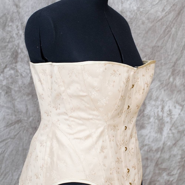 Corset édouardien, taille S-XXL, fabriqué sur mesure