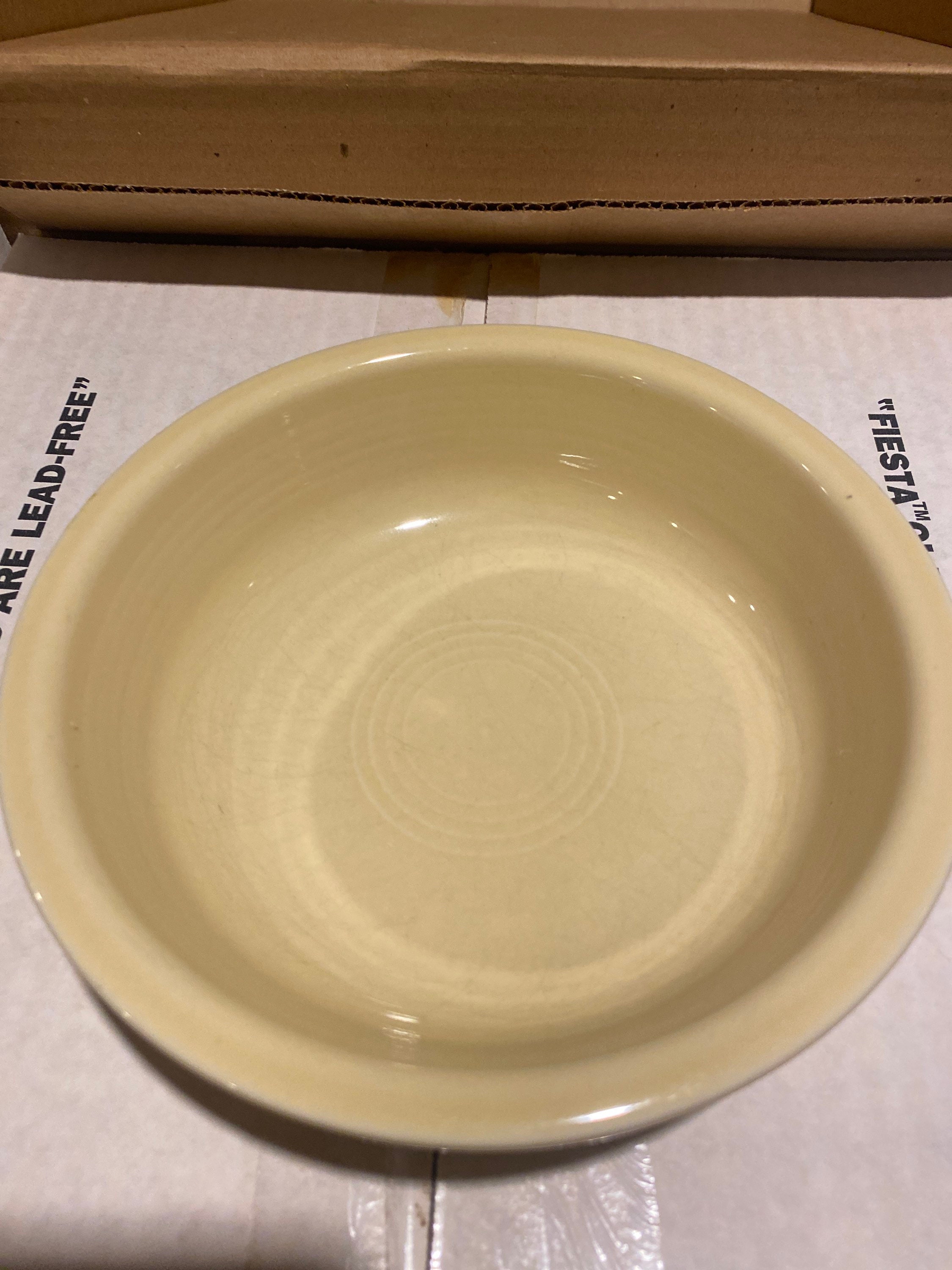 Vintage Fiesta Chip and Dip Set Yellow Fiesta Collectible Etsy