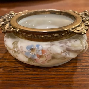 C.F. Monroe Antique Pin Tray. Opal Ware Tray, Wave Crest Jewelry Tray