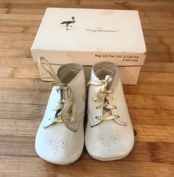 Baby Shoes, Vintage Childs Shoes, Baby Clothing, Doll… Gem