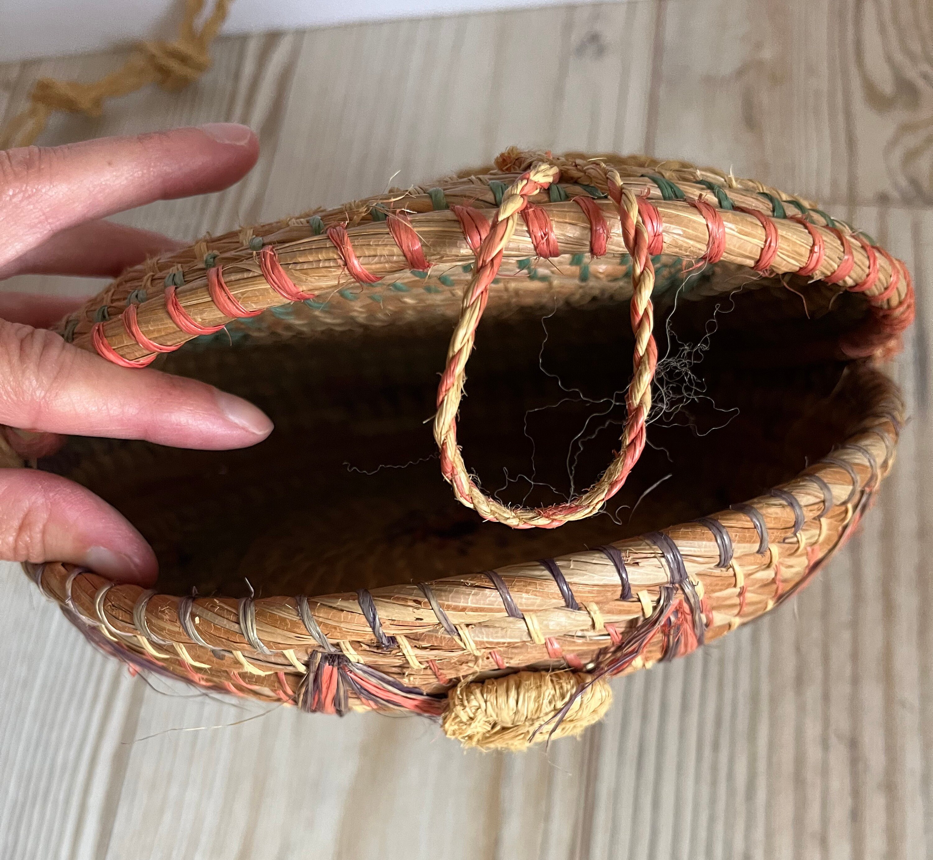 Sweetgrass Style Basket Purse Vintage Basket Purse Straw Etsy
