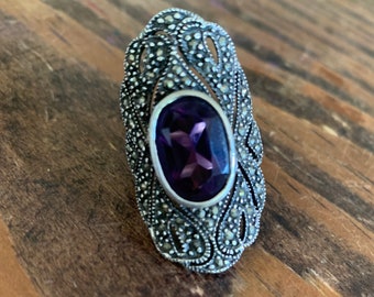 Sterling Silver Ring, Lavender Stone, Gemstones, Women’s Rings, Birthday Stone