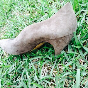 Vintage Via Spiga Pump, Vintage 80's Shoe, Via Spiga Heel, Vintage Suede Heel, 80's Vintage image 5