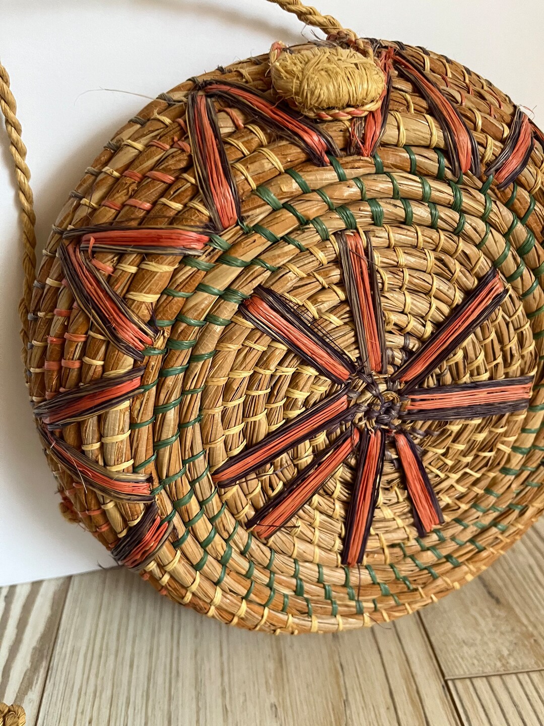 Sweetgrass Style Basket Purse Vintage Basket Purse Straw Etsy