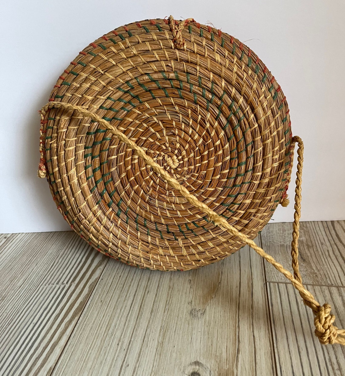 Sweetgrass Style Basket Purse Vintage Basket Purse Straw Etsy