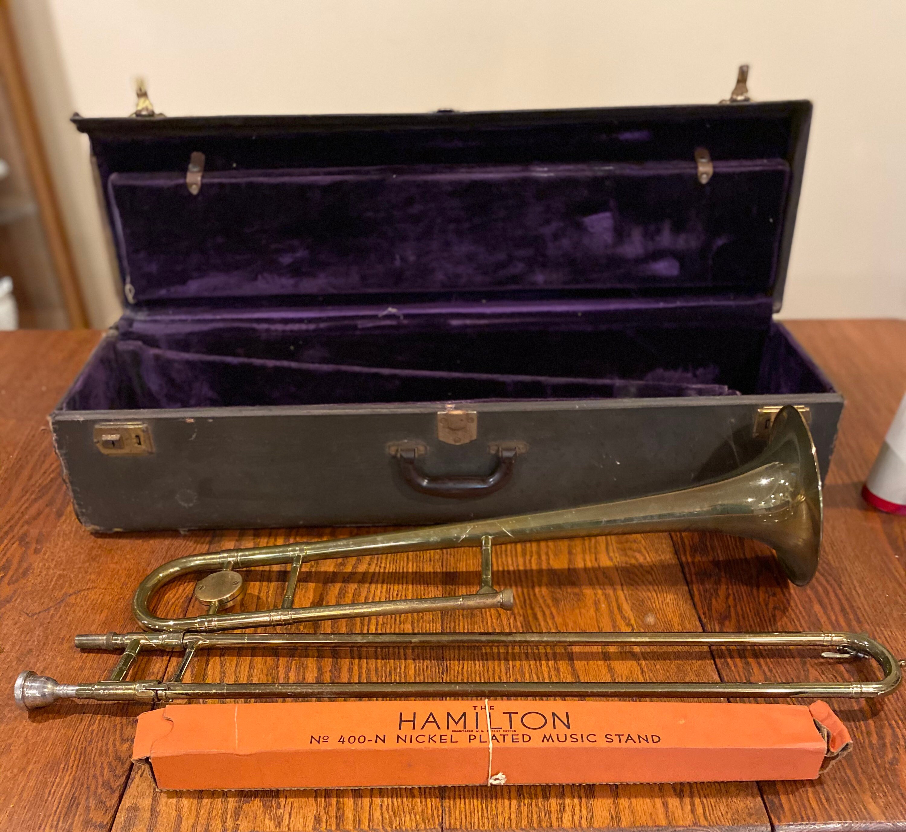 Reynolds Trombone Vintage Musical Instruments Trombone With Etsy