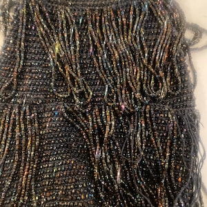 Micro beaded Antique Purse, Vintage Flapper Purse, Antique Beaded Purse