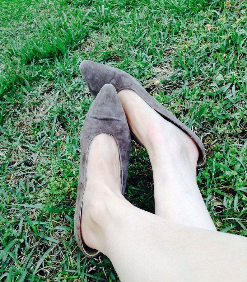 Vintage Via Spiga Pump, Vintage 80's Shoe, Via Spiga Heel, Vintage Suede Heel, 80's Vintage image 2