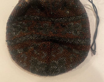 Micro Beaded Antique Purse, Handmade Purse, Victorian Purses