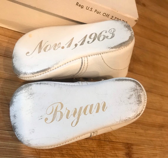 Baby Shoes, Vintage Childs Shoes, Baby Clothing, Doll… Gem