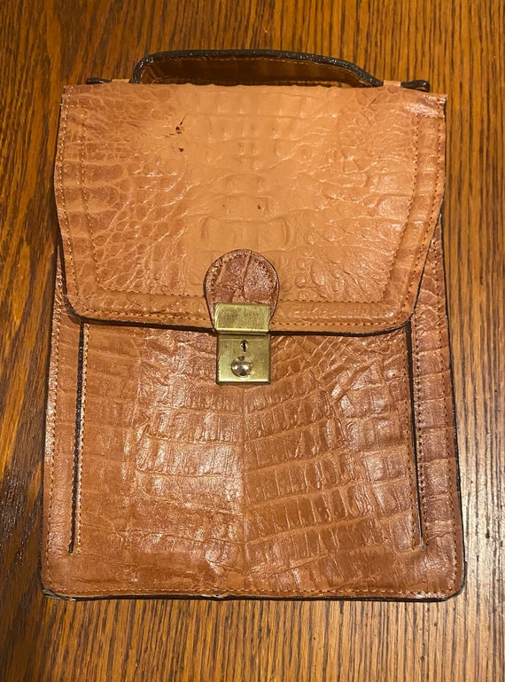 vintage alligator leather purse - Gem