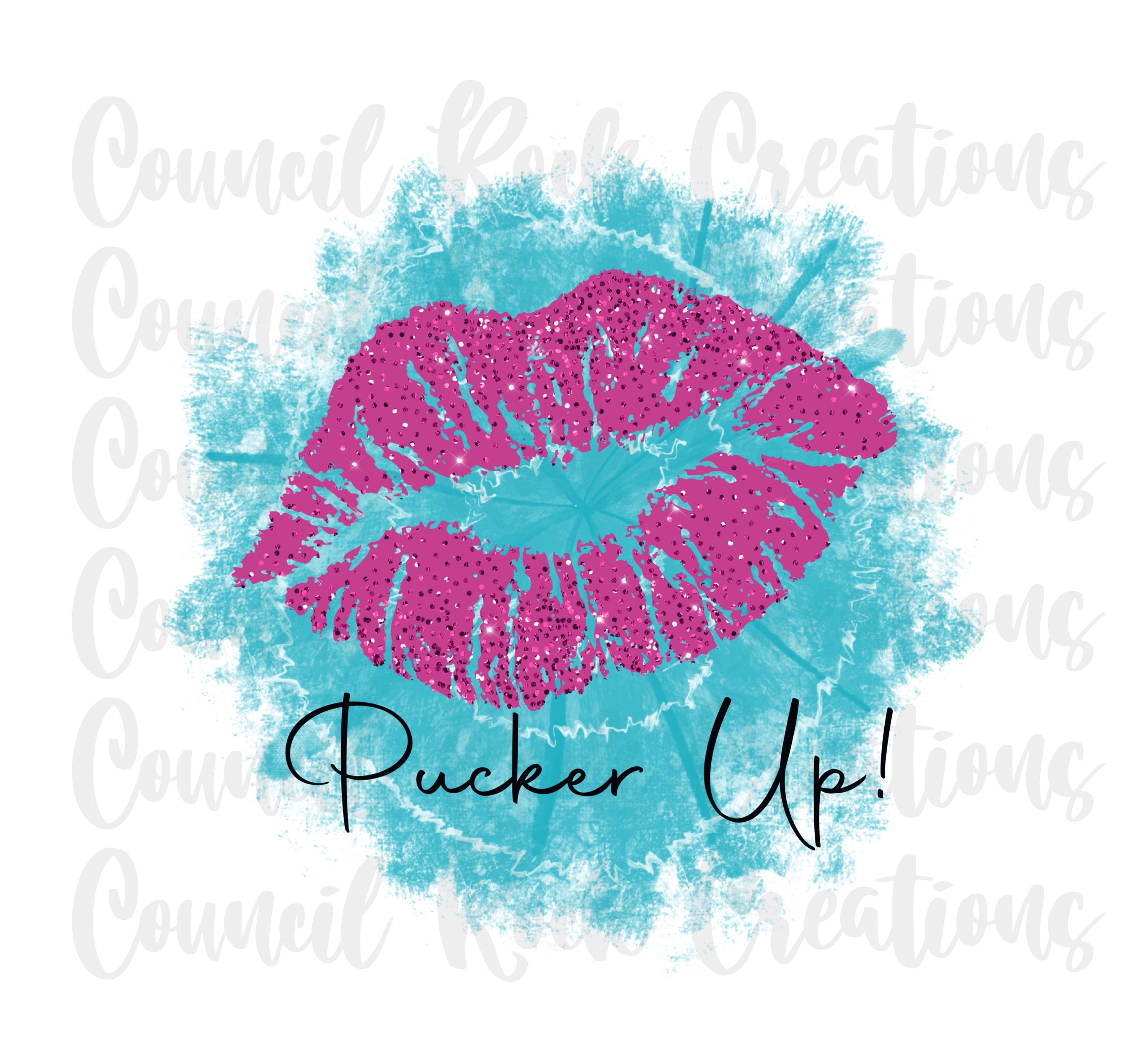 Pucker Up Lips PNG Valentine digital file digital | Etsy