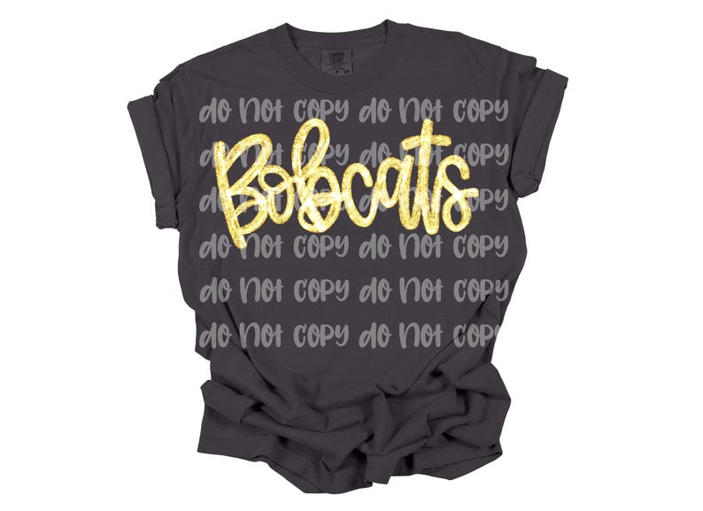 Bobcats PNG, Glitter Shimmer, Mascot, School Spirit, Hand Lettered ...