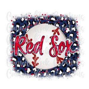 Baseball PNG | Navy Cheetah Print Background | Digital File | Sublimation Download