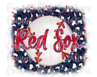 Baseball PNG | Navy Cheetah Print Background | Digital File | Sublimation Download
