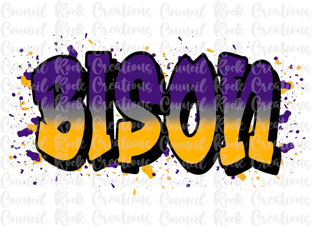 Bison PNG | Graffiti | Digital File | Sublimation Download | School ...