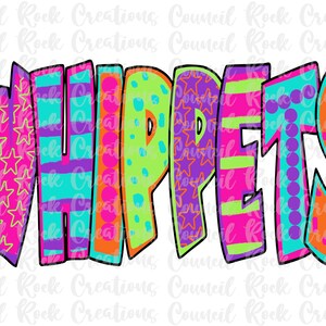 Whippets PNG, Colorful, School Spirit, Team Spirit, Digital Gile, Sublimation Download, DTF