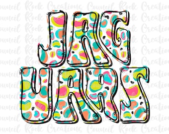 May include: A colourful graphic design with the words "JAG URS" in a bold, black outline. The letters are filled with a white background and a pattern of yellow, pink, blue, and orange spots.