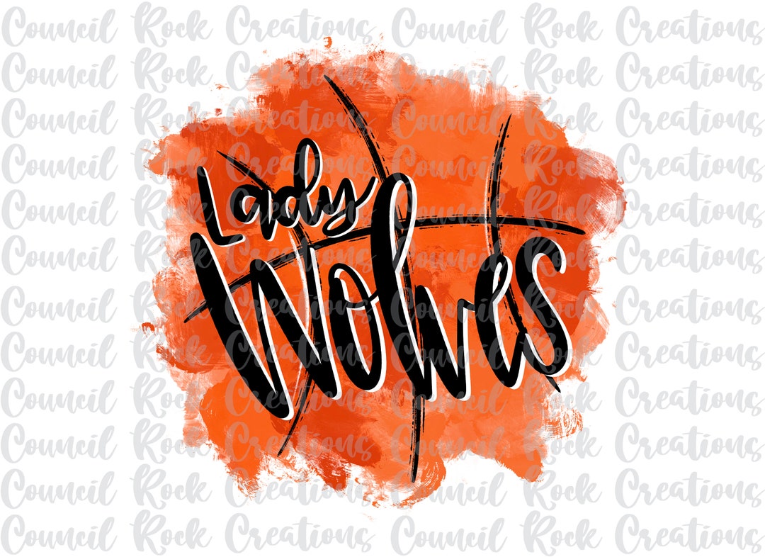 Lady Wolves Basketball Splatter PNG, School Spirit, Sports, Mascot ...