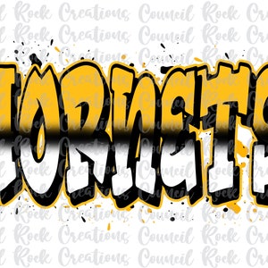 Hornets Graffiti PNG, Mascot, School Spirit, Team Spirit, Digital File, Sublimation Download, DTF