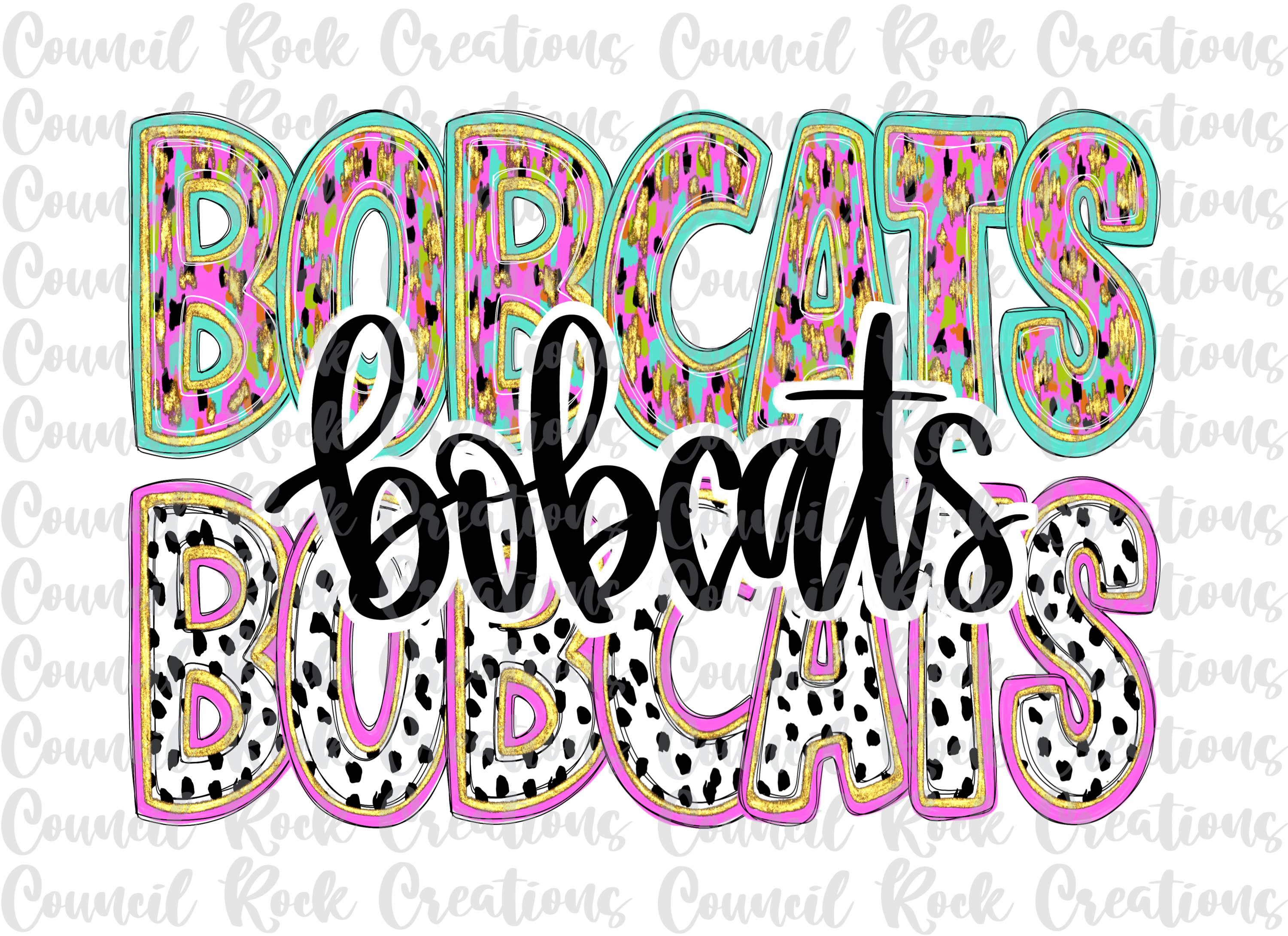 Bobcats Png, Bright Confetti Doodle Letters, Glitter, Dalmatian Dots ...