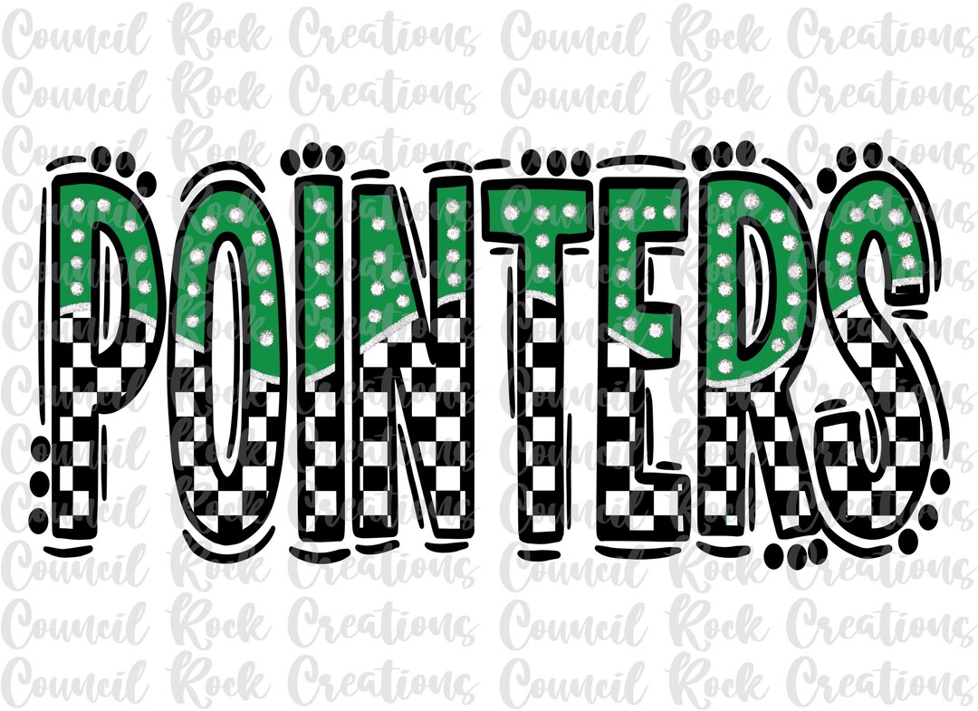 Pointers Png, Checkered, Doodle Letters, Glitter Gold Dots, Mascot ...