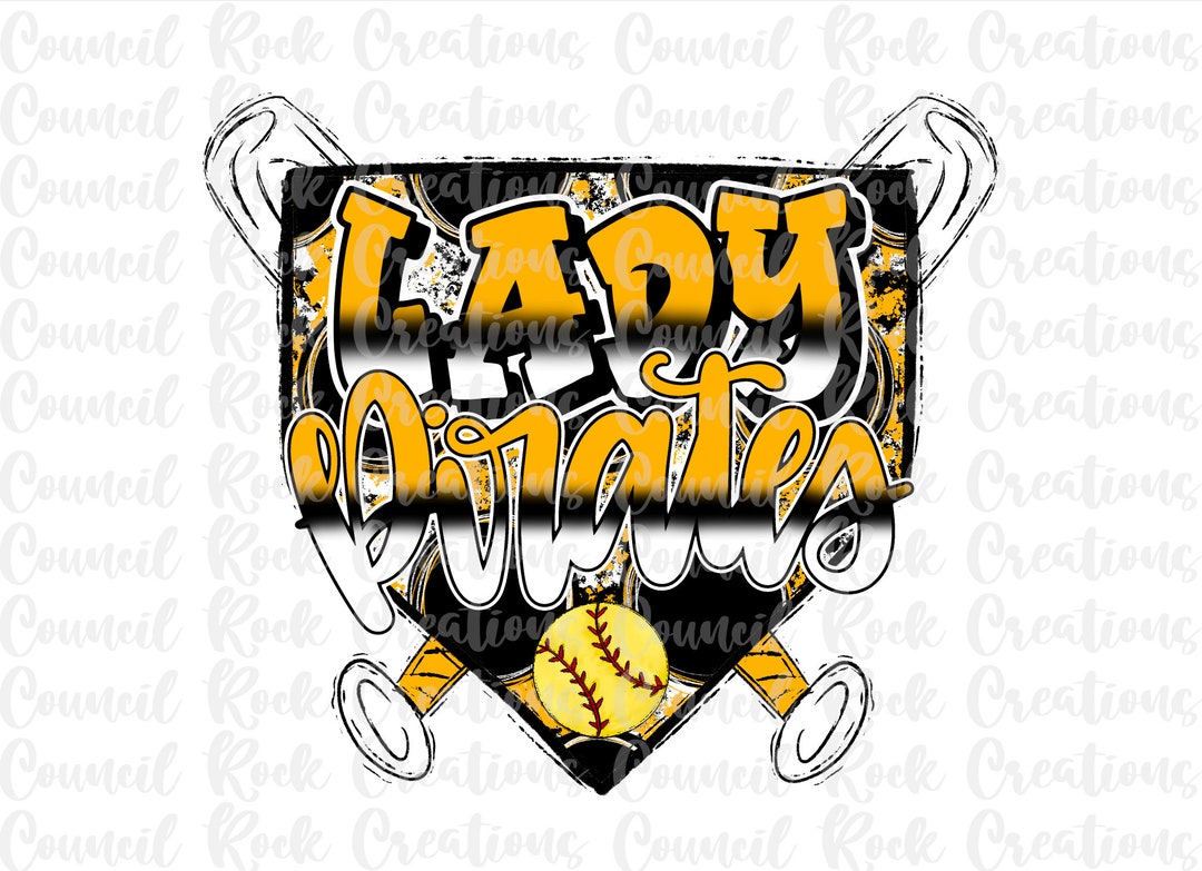 Lady Pirates Softball PNG Graffiti Game Day School Spirit - Etsy
