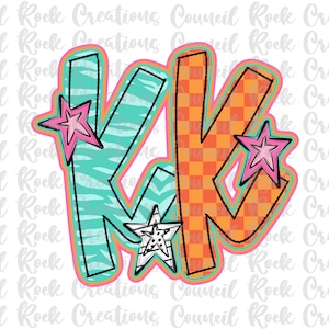 KK png, Bunt, Kariert, Zebradruck, Dalmatiner Punkte, Handbeschriftet, Muttertag, Digitale Datei, Sublimation, DTF