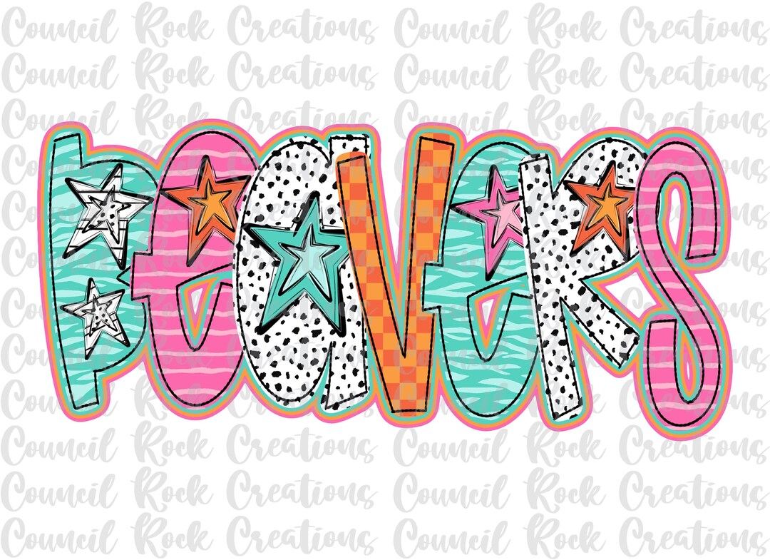 Beavers Png, Colorful, Checkered, Zebra Print, Dalmatian Dots, Hand ...