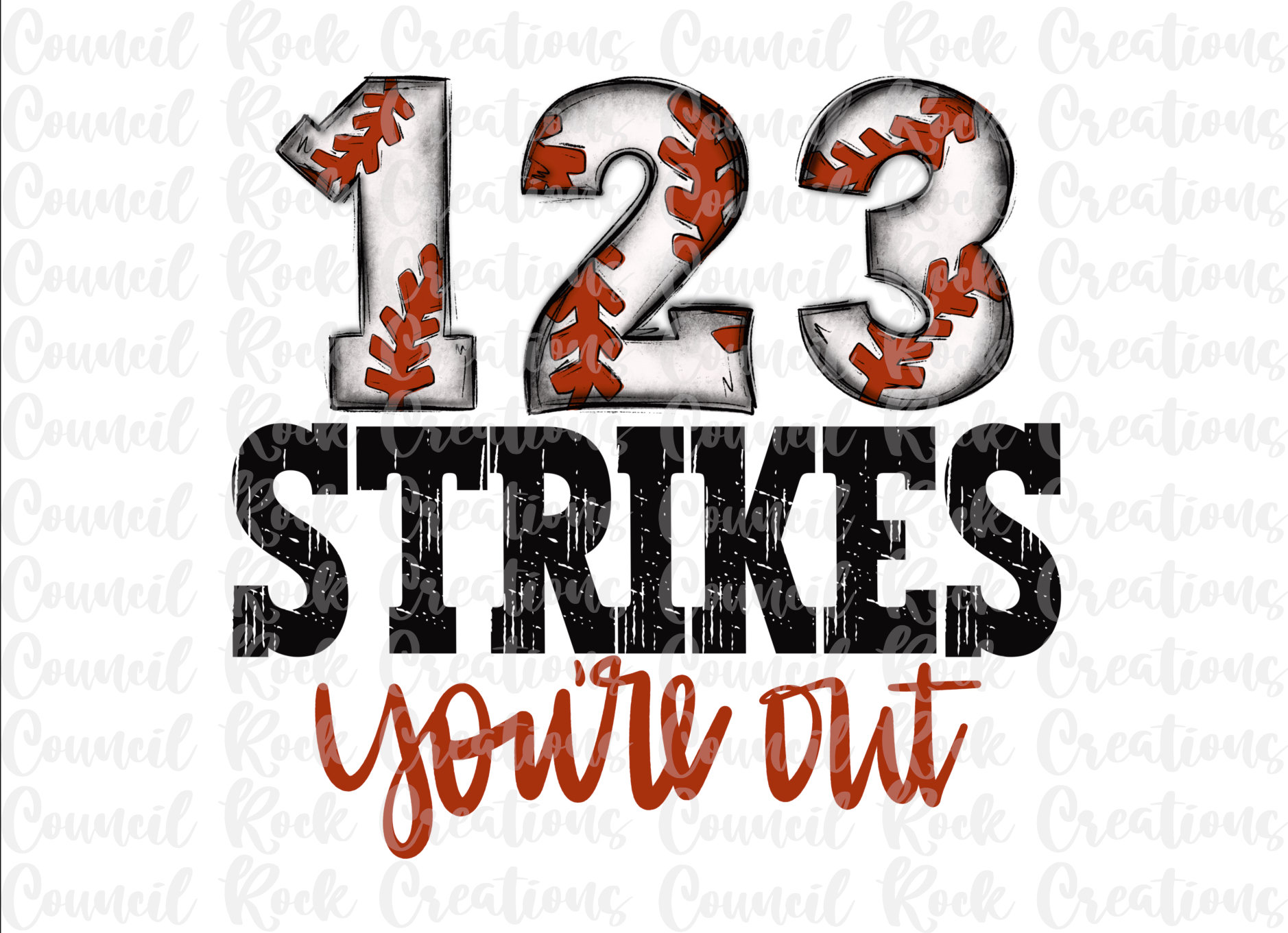 1 2 3 Strikes Youre Out Png Baseball Game Day School Etsy