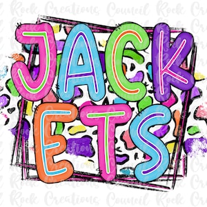 Jackets PNG, Colorful Cheetah Print, School Spirit, Team Spirit, Digital Gile, Sublimation Download, DTF