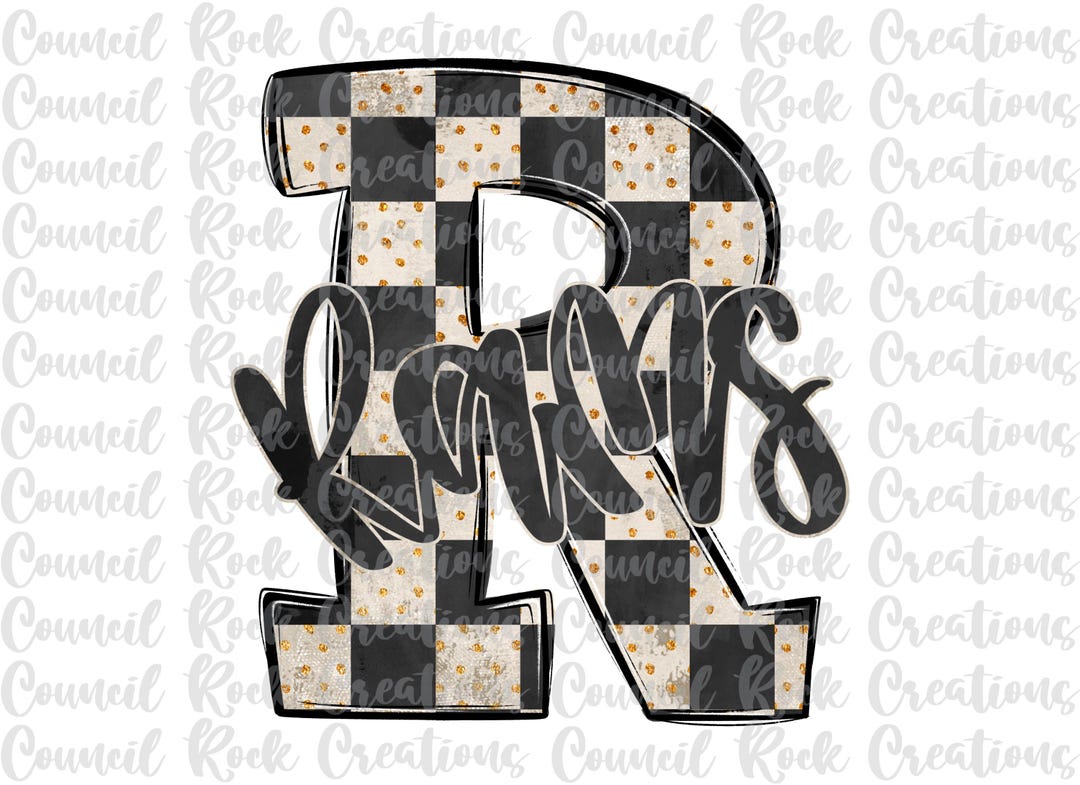Rams PNG, Checkered, Gold Glitter Dots, Hand Lettered, Mascot, School ...