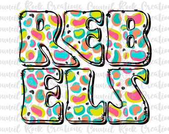 Rebels PNG, Colorful Cheetah Print, School Spirit, Team Spirit, Digital File, Sublimation Download, DTF, Mascot