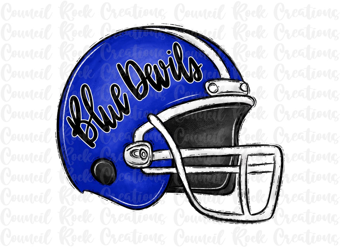 Blue Devils PNG, Football Helmet, Game Day, Digital File, Sublimation ...