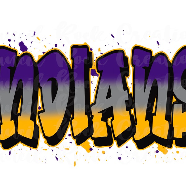 Indians PNG | Graffiti | Digital File | Sublimation Download