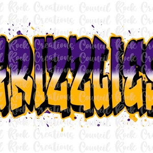 Grizzlies PNG | Graffiti | Digital File | Sublimation Download | School Spirit | Team Spirit