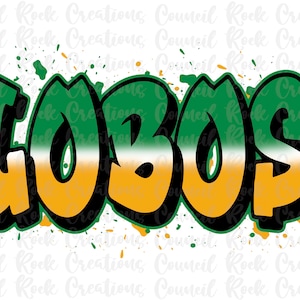 Lobos PNG, Graffiti, School Spirit, Digital File, Sublimation Download